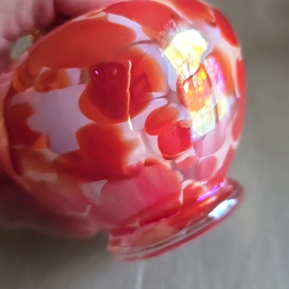 Home & Garden Party Glass Fragrance Oil Diffuser Lamp Crimson Wick Marble Style - Picture 3 of 7